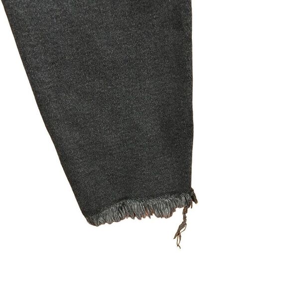 Free People We The Free Women's Black Raw High-Rise Jegging Zip Fly Skinny Jeans - Picture 8 of 12